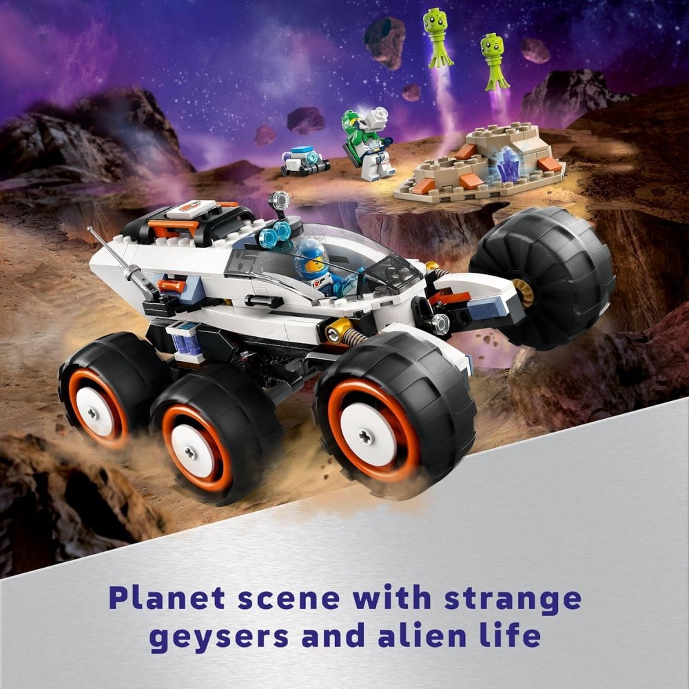 City Space Explorer Rover and Alien Life Building Toys Set