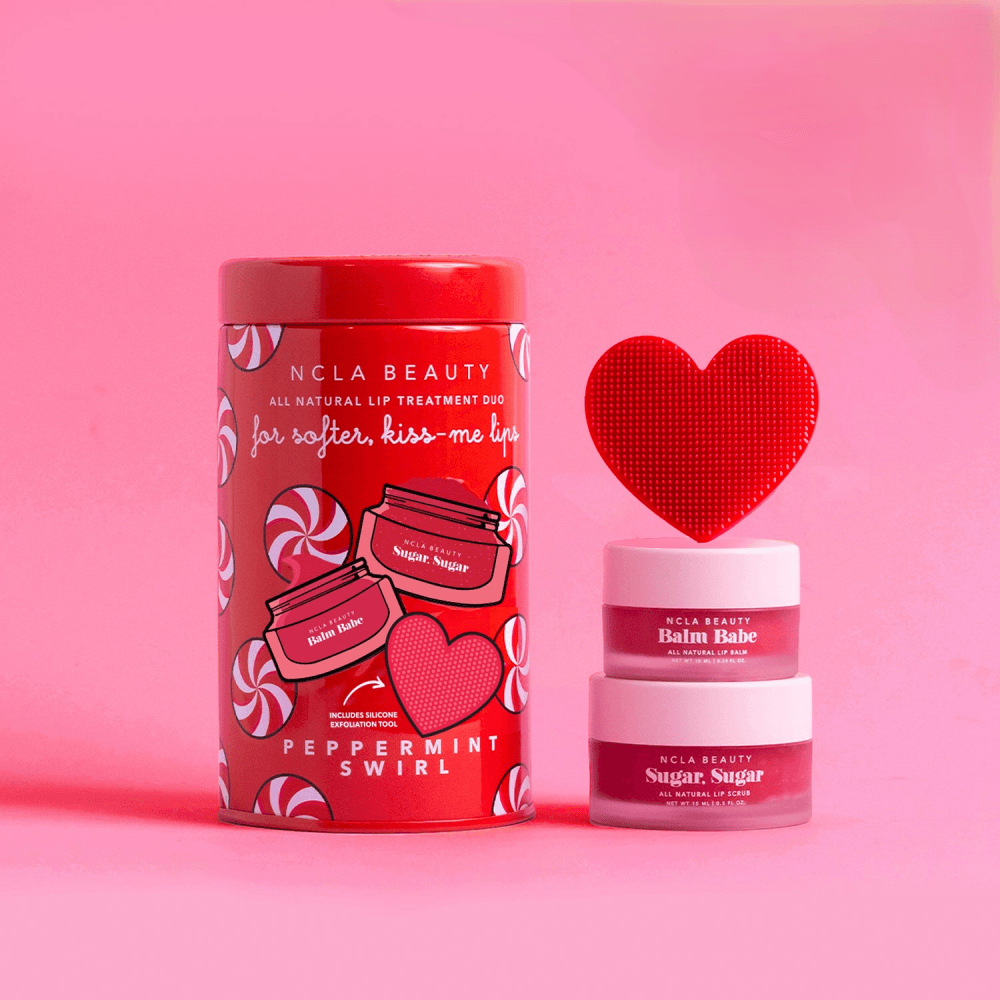 Peppermint Swirl Lip Care Duo + Lip Scrubber