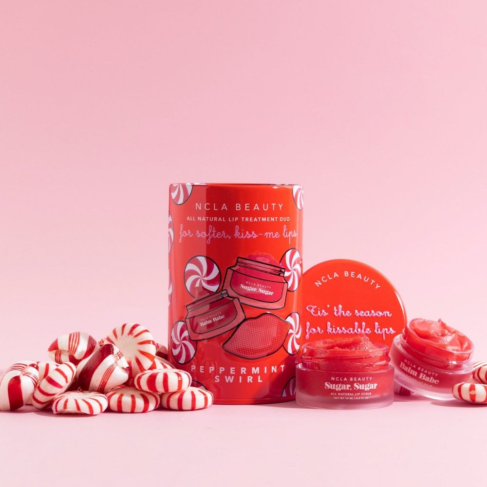 Peppermint Swirl Lip Care Duo + Lip Scrubber