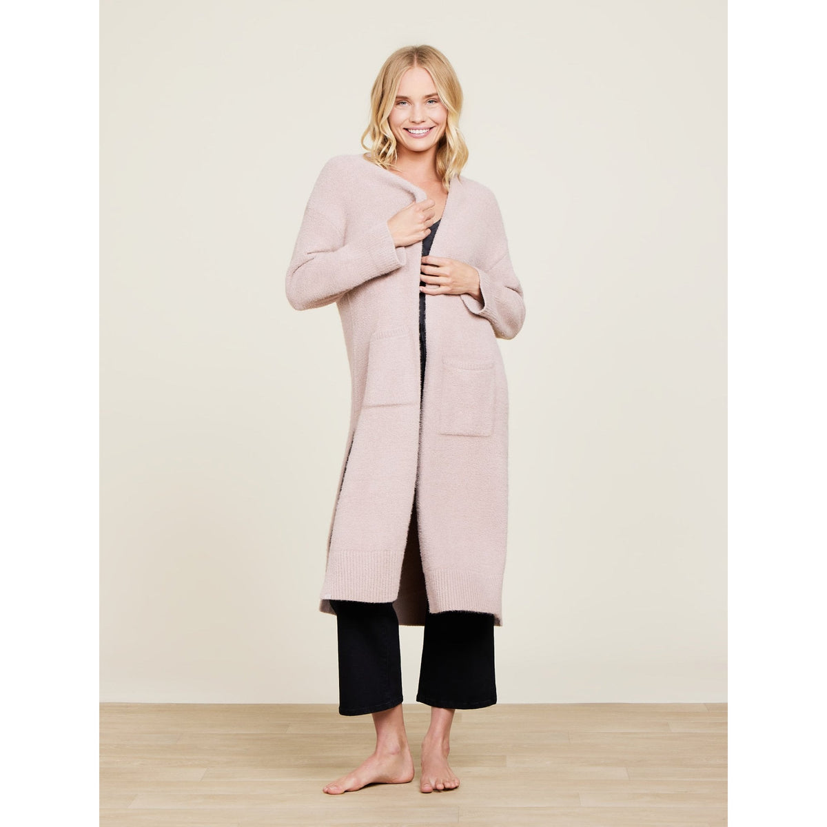 CozyChic® Luxe High Slit Cardigan
