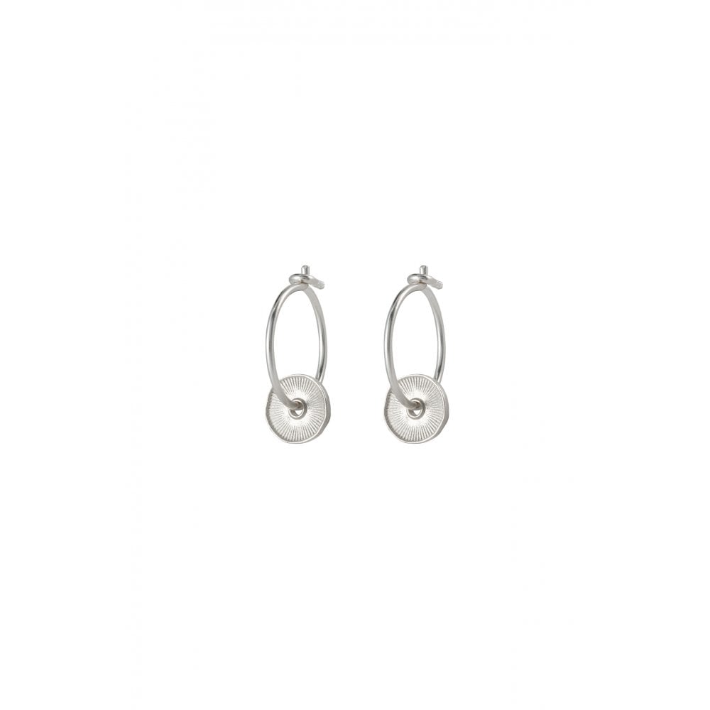 Silver Disc Sorrel Earrings