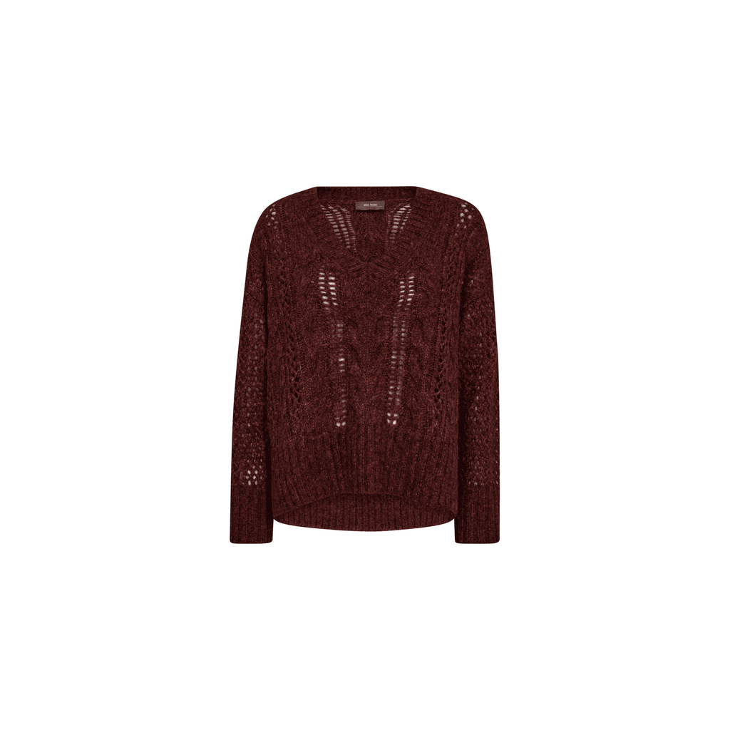 MMWelma Cable V-Neck Knit