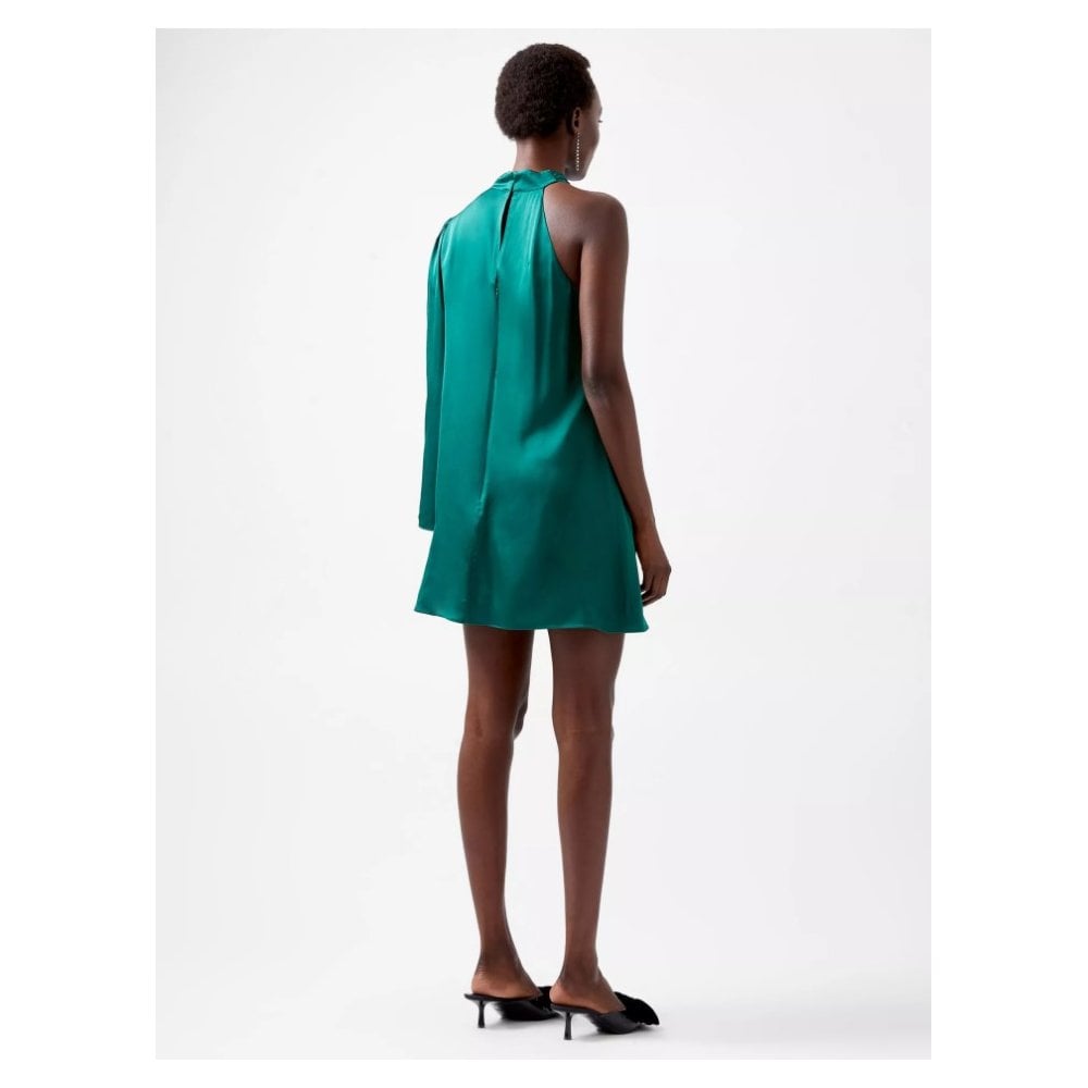 Ennis Eco Satin Asymmetric Mini Dress