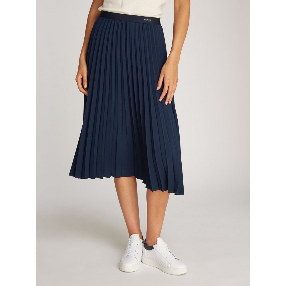 Pleated Midi Skirt
