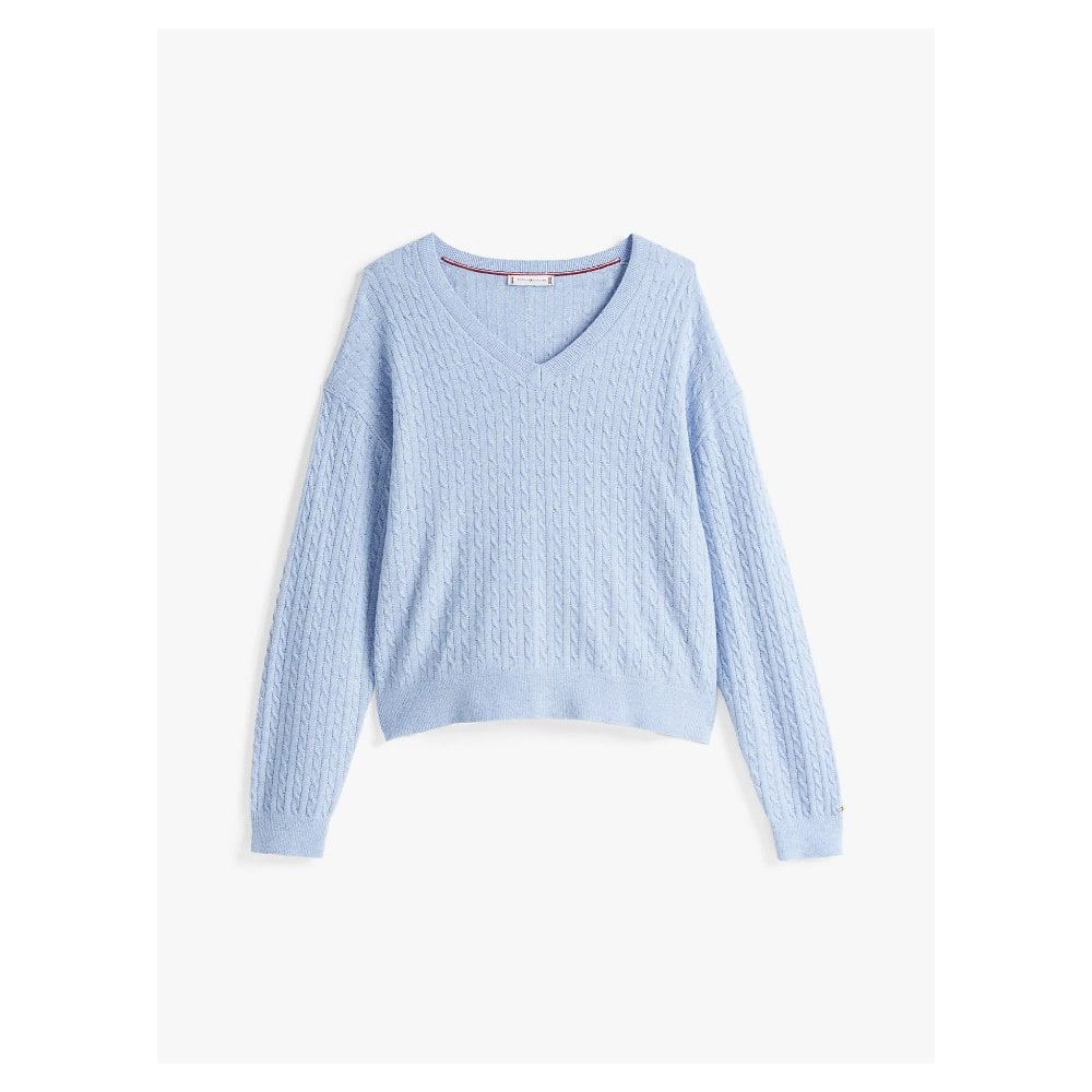 Wool Blend Mini Cable Knit Jumper