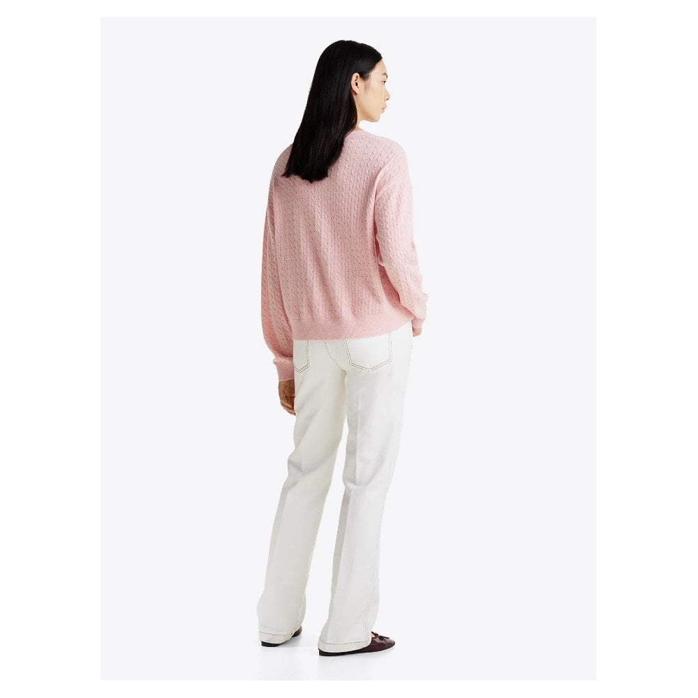 Wool Blend Mini Cable Knit Jumper