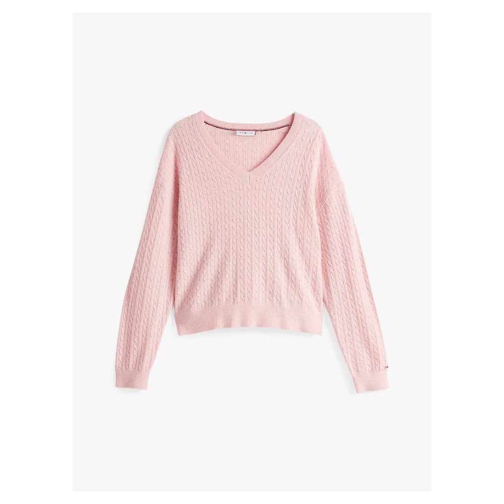 Wool Blend Mini Cable Knit Jumper