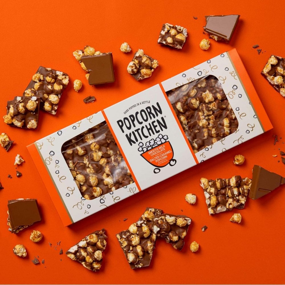 Giant Salted Caramel Popcorn and Milk Chocolate Bar, 750g
