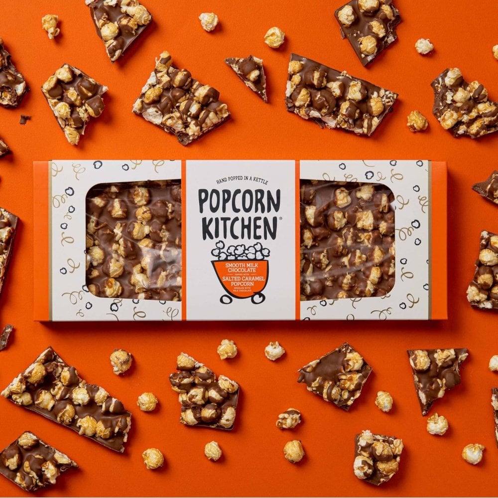 Giant Salted Caramel Popcorn and Milk Chocolate Bar, 750g