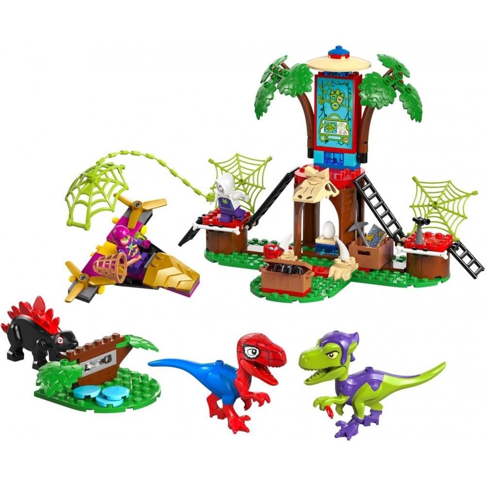 Spidey and Gobbys Raptor Battle at Tree
