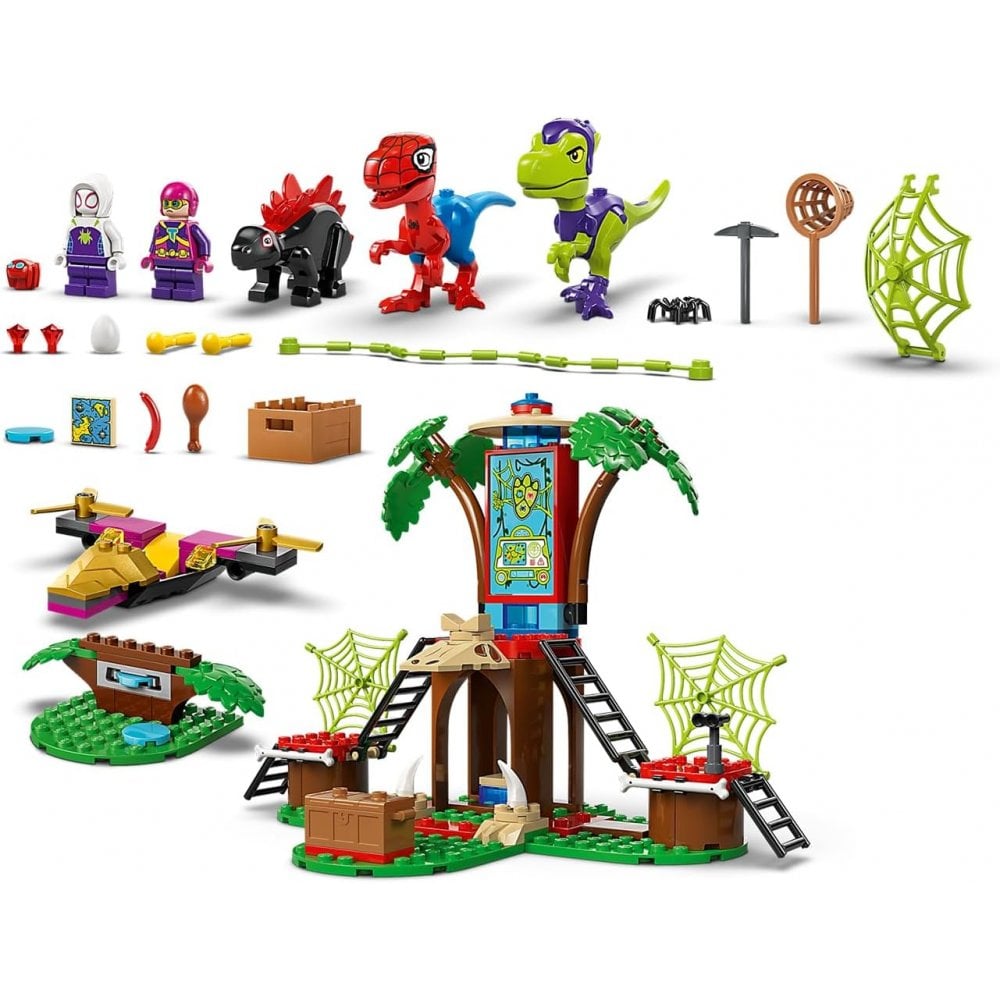 Spidey and Gobbys Raptor Battle at Tree
