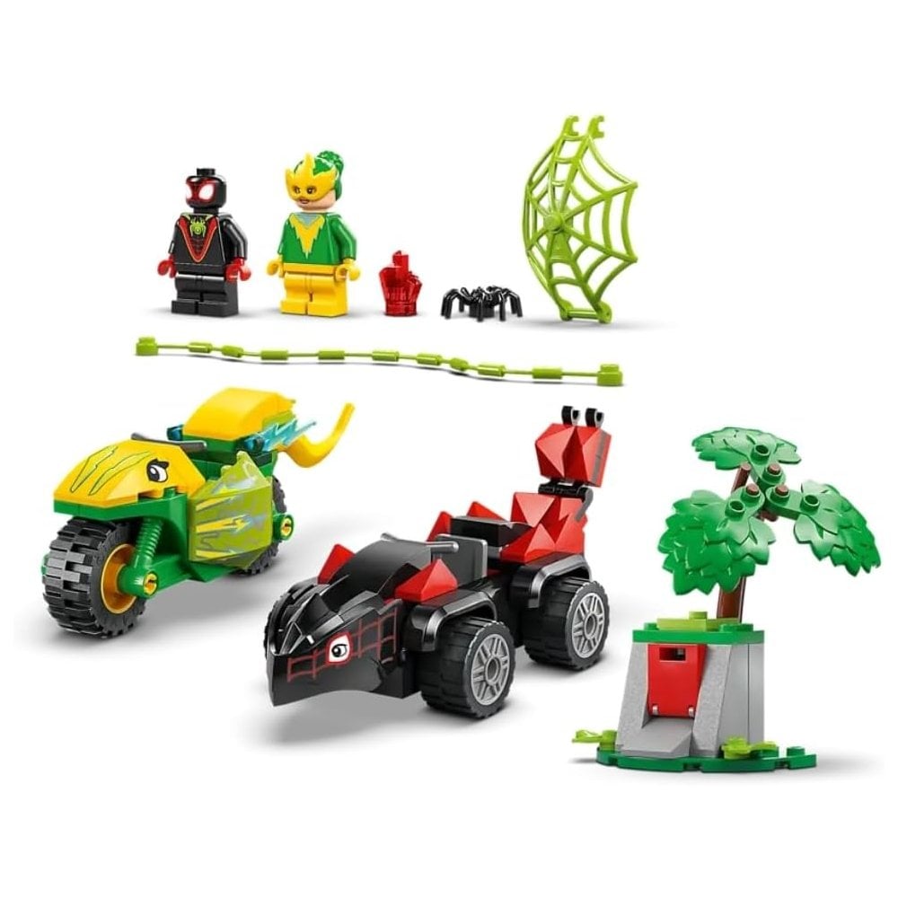 Spin and Electro Dinosaur Vehicle Chase