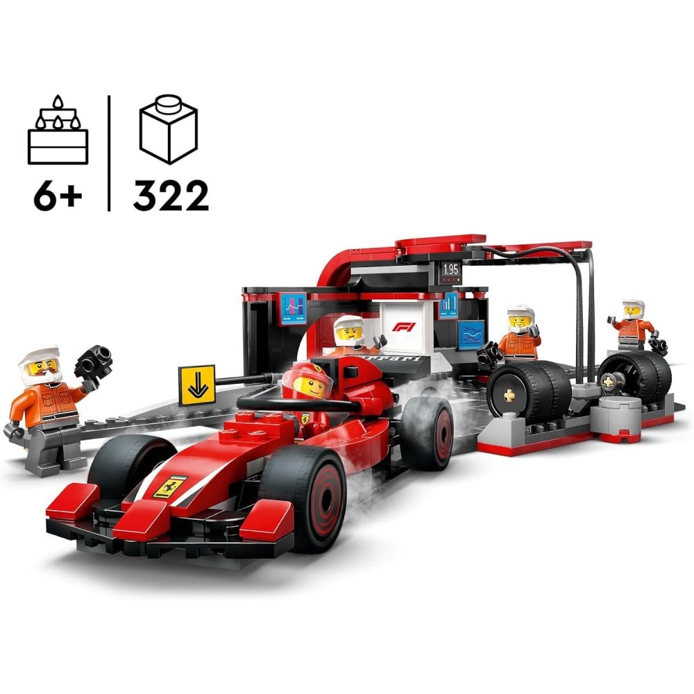 F1® Pit Stop & Pit Crew with Ferrari Car