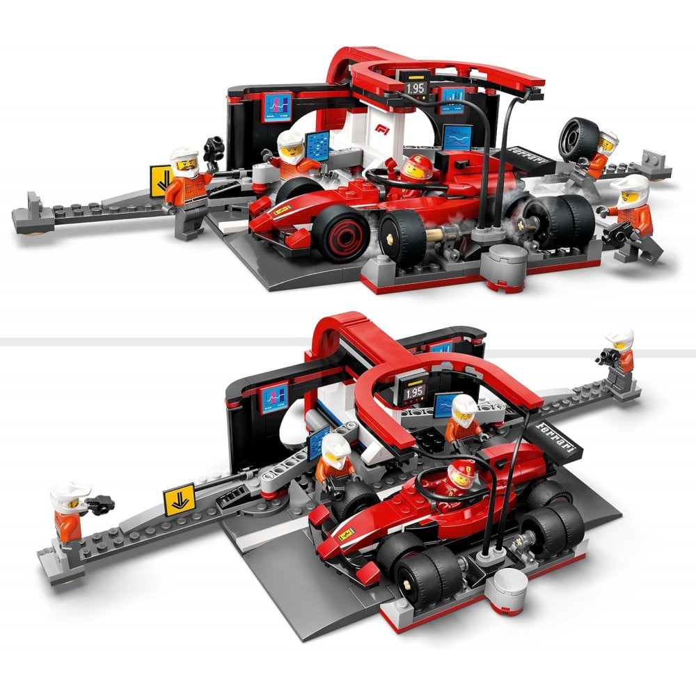 F1® Pit Stop & Pit Crew with Ferrari Car