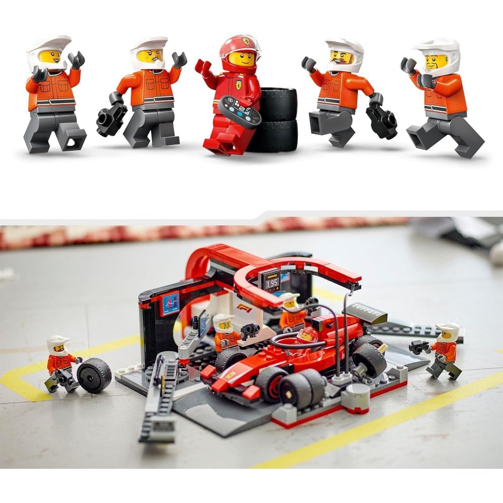 F1® Pit Stop & Pit Crew with Ferrari Car