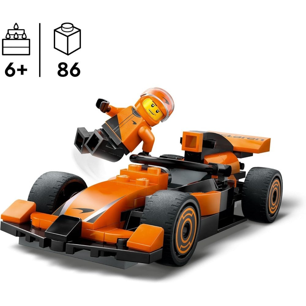 F1 Driver with McLaren Race Car