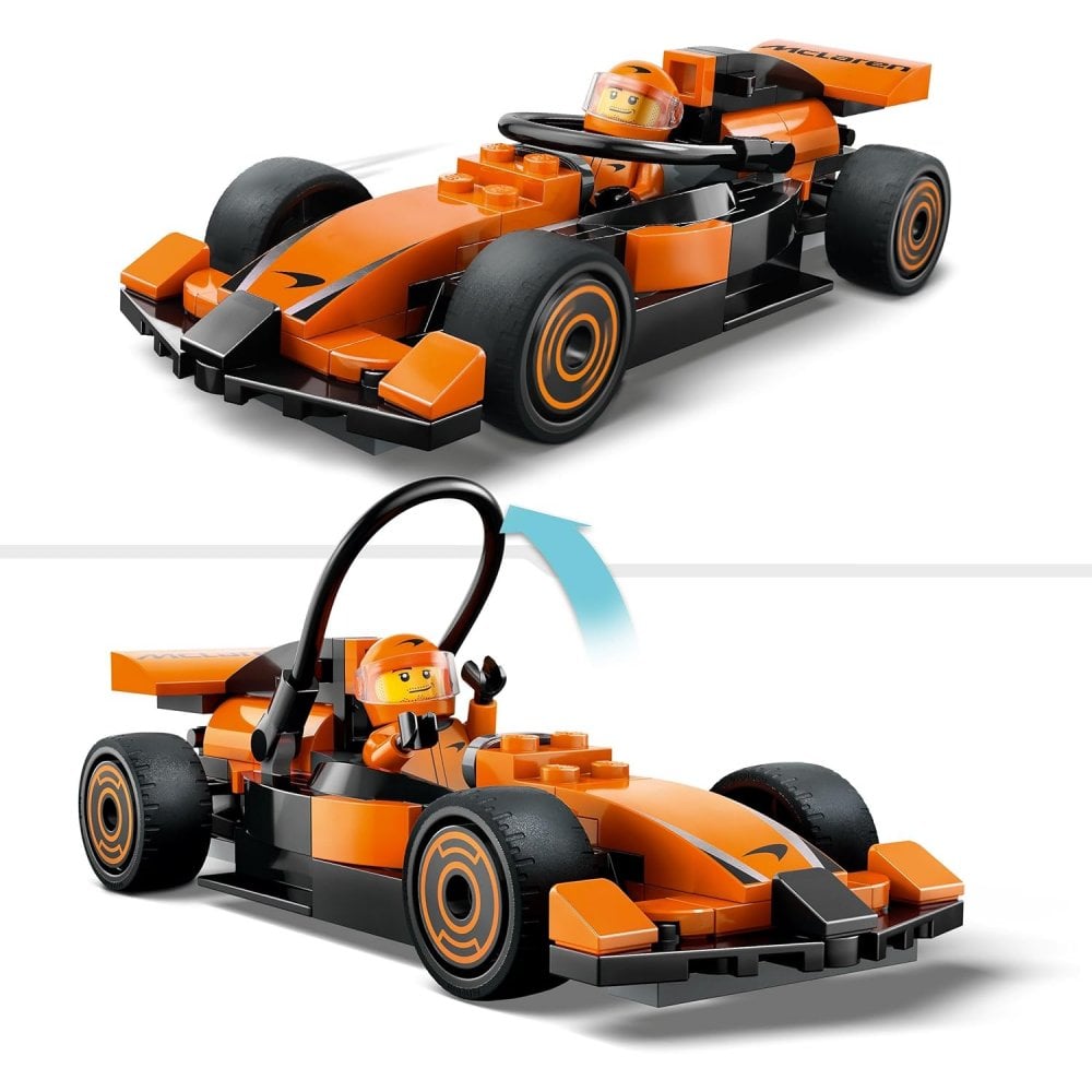 F1 Driver with McLaren Race Car