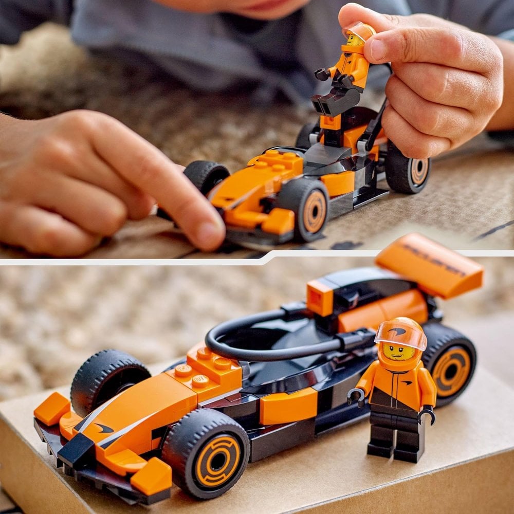 F1 Driver with McLaren Race Car