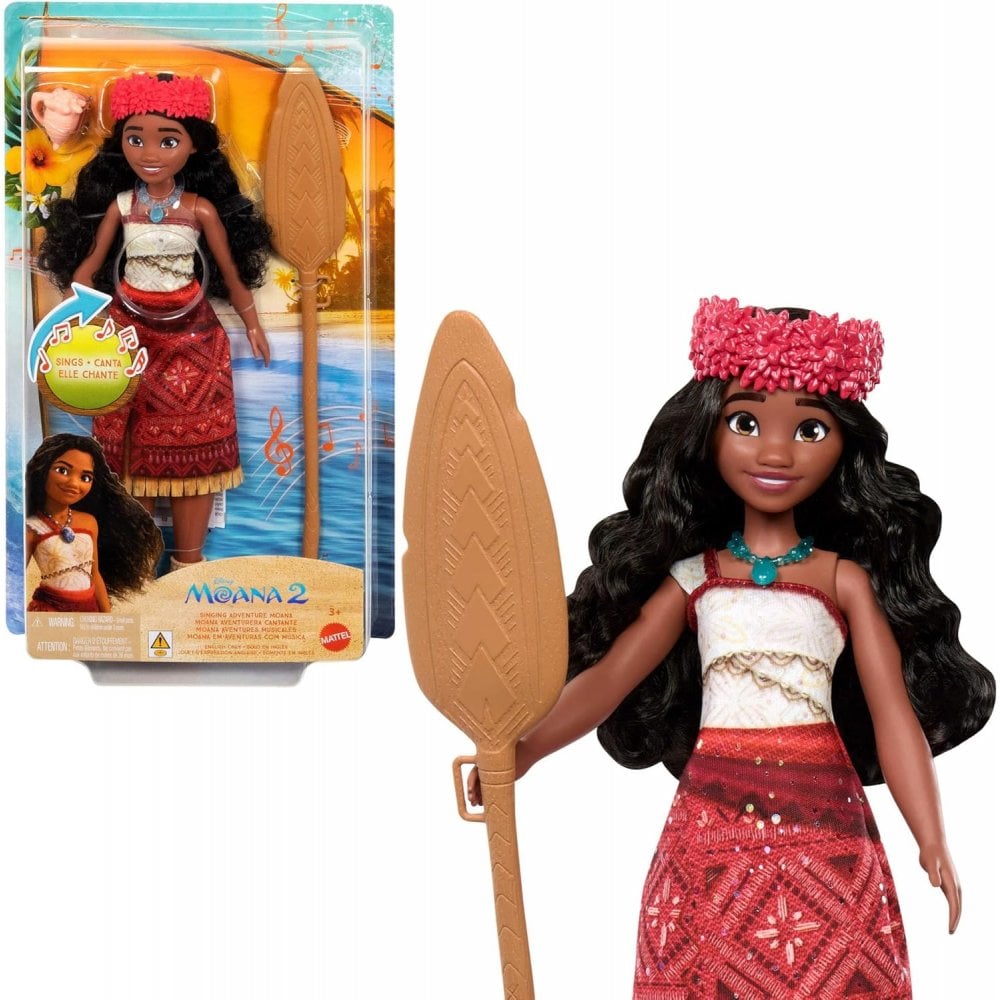 Disney Moana 2 Singing Adventure Moana Doll with Accessories