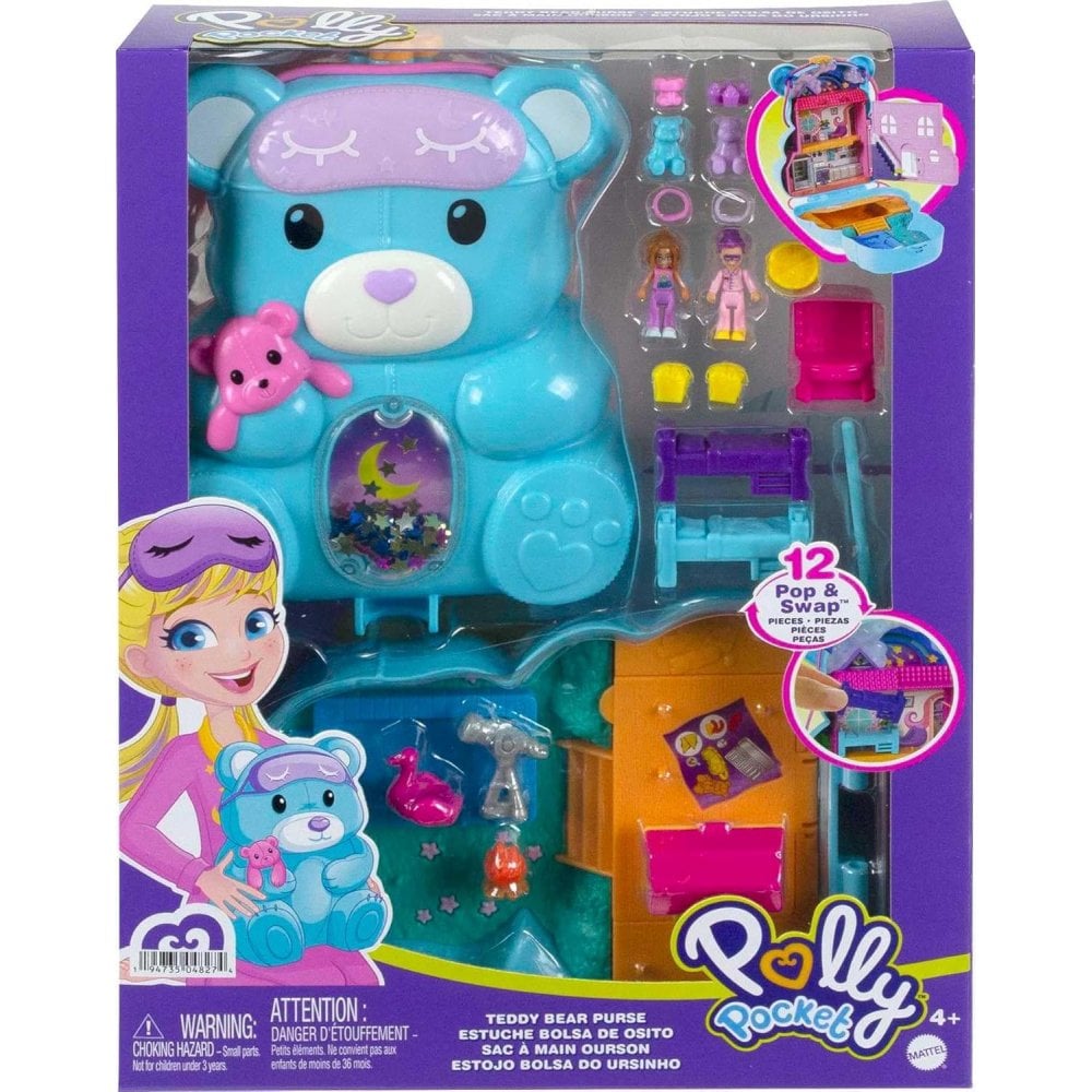 Polly Pocket Teddy Bear Purse Compact