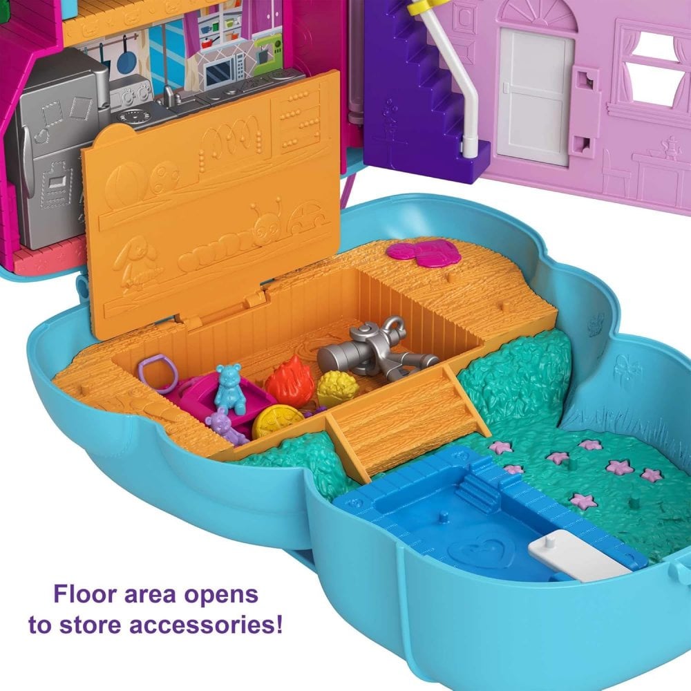 Polly Pocket Teddy Bear Purse Compact