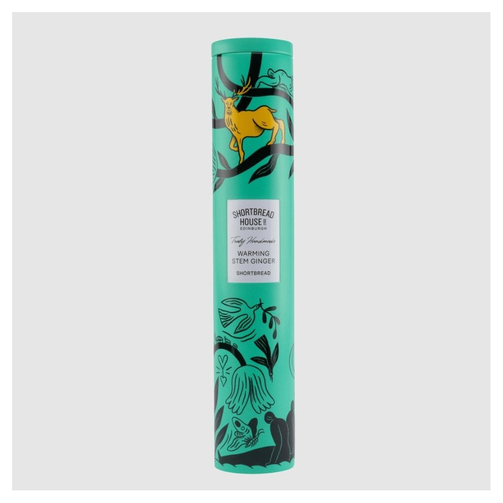 Eden Range Tin of Truly Handmade Shortbread Biscuits with Warming Stem Ginger - 250g