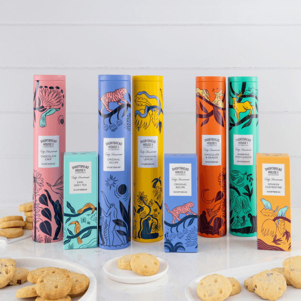 Eden Range Tin of Truly Handmade Shortbread Biscuits with Warming Stem Ginger - 250g