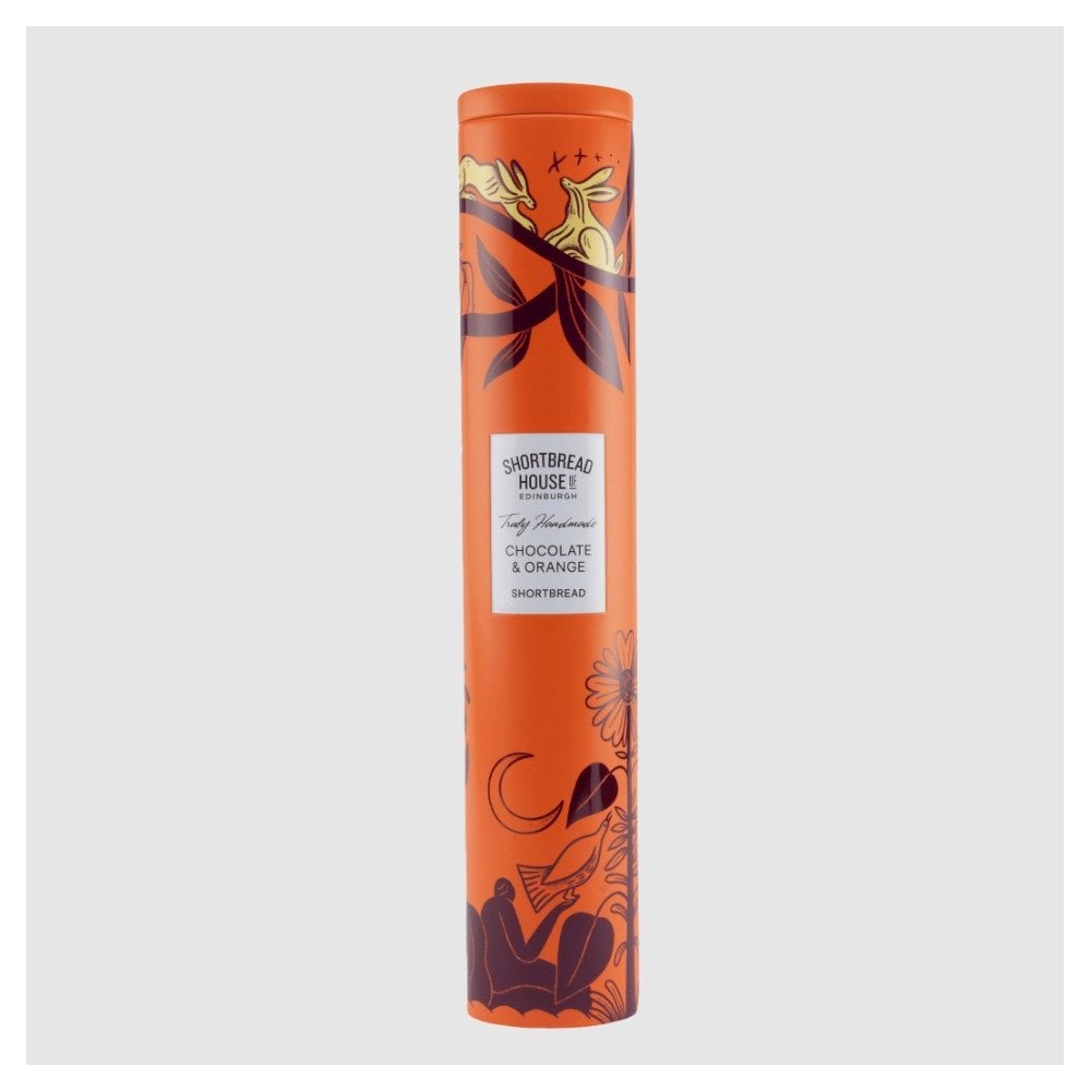 Eden Range Tin of Truly Handmade Shortbread Biscuits with Chocolate & Orange - 250g