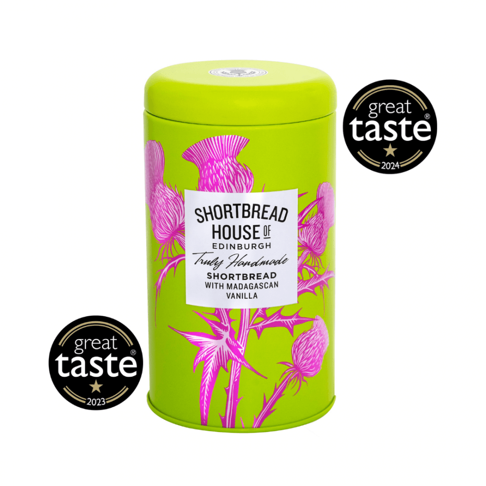 140g Tin of Truly Handmade Shortbread Biscuits with Madagascan Vanilla
