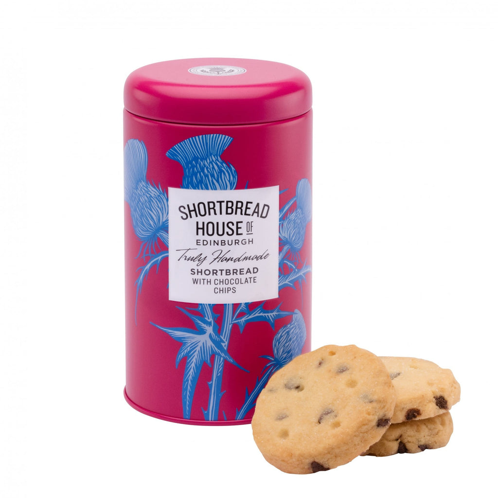 140g Tin of Truly Handmade Shortbread Biscuits with Rich Dark Chocolate