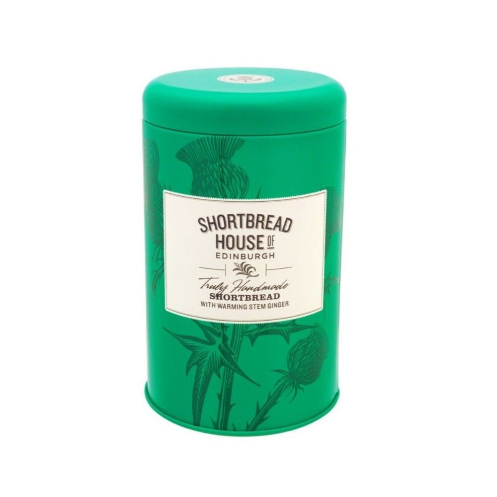 140g Tin of Truly Handmade Shortbread Biscuits with Warming Stem Ginger