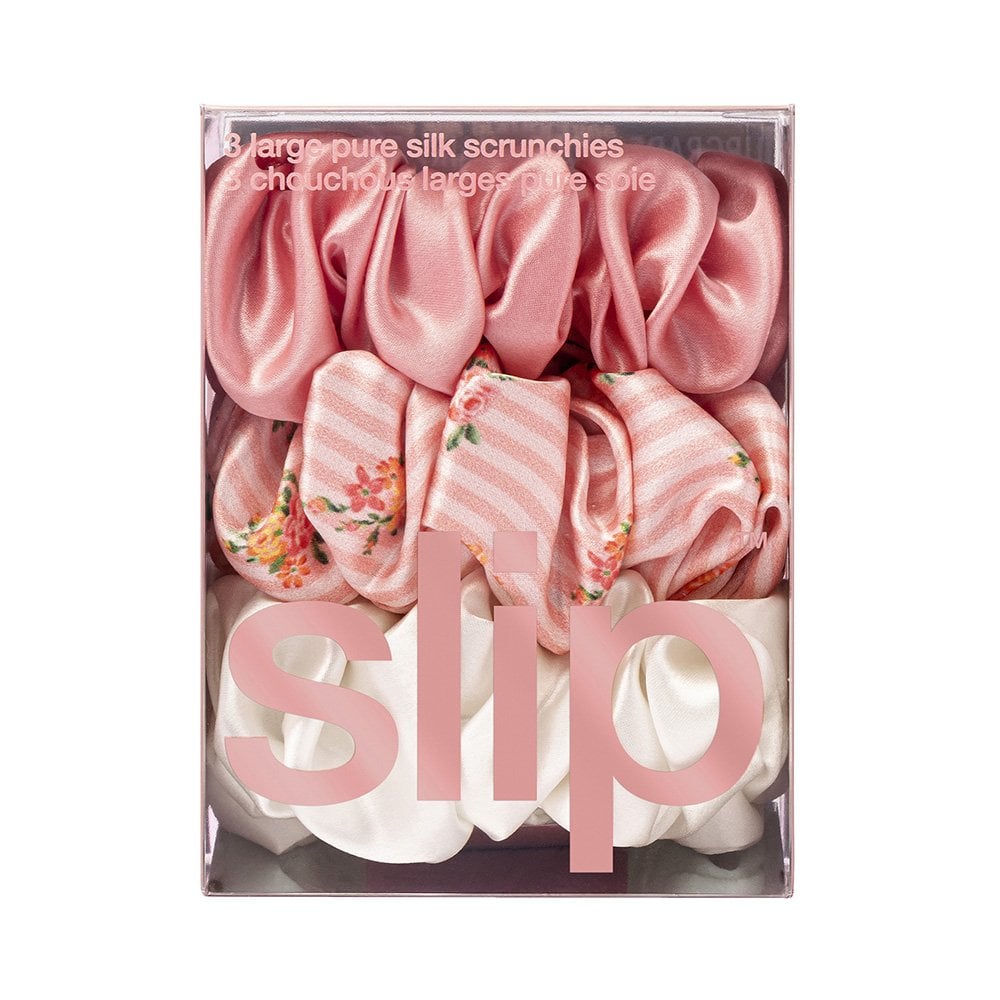 Pure Silk Large Scrunchies - Set of 3