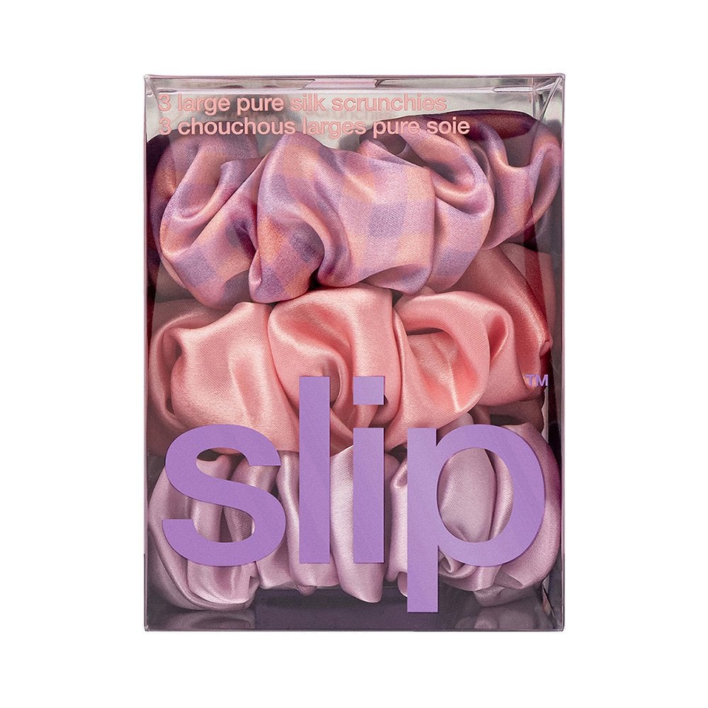 Pure Silk Large Scrunchies - Set of 3