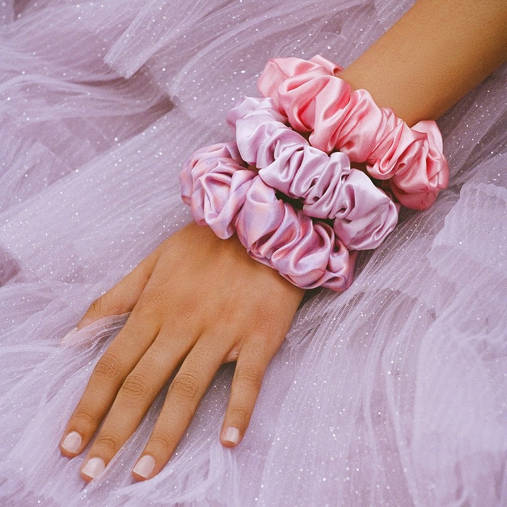 Pure Silk Large Scrunchies - Set of 3