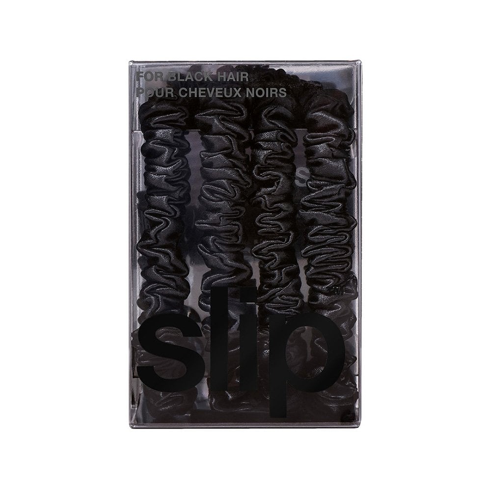 Pure Silk Skinny Scrunchies - Set of 4