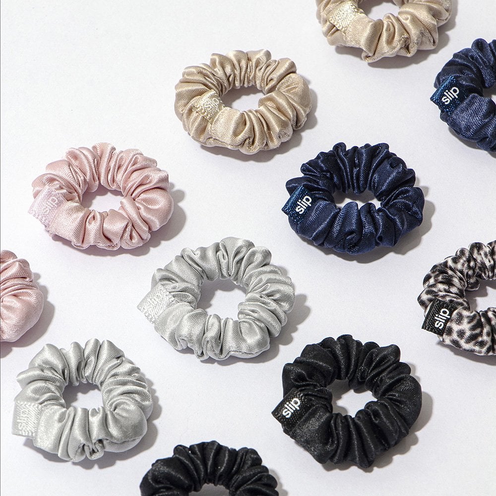 Pure Silk Minnie Scrunchies - Set of 12