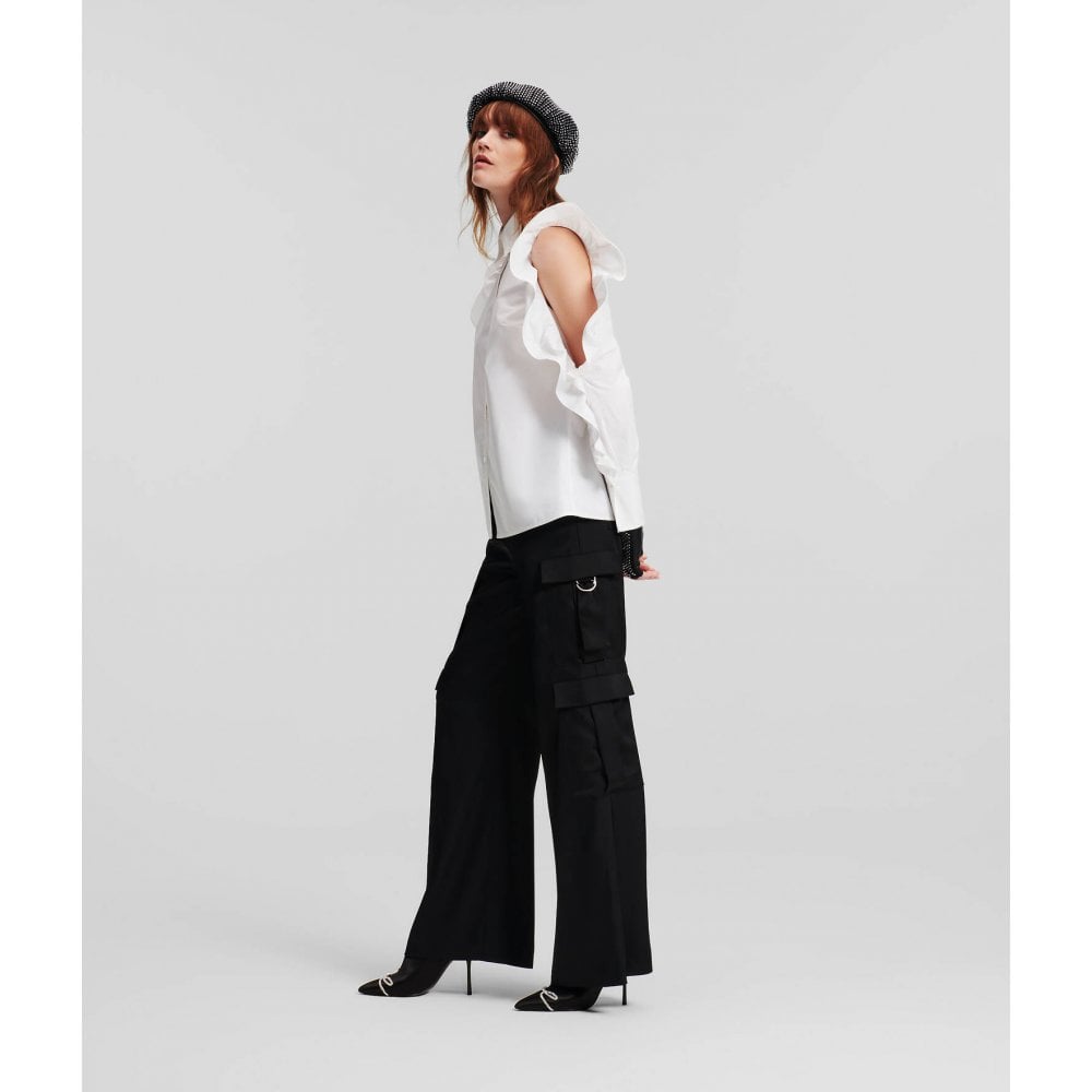 Satin cargo pant