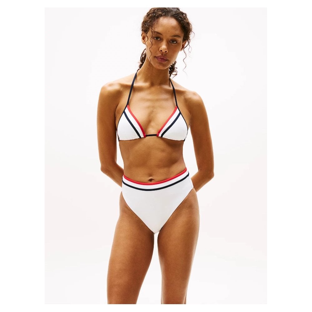 Global Stripe Textured Cheeky Bikini Bottoms