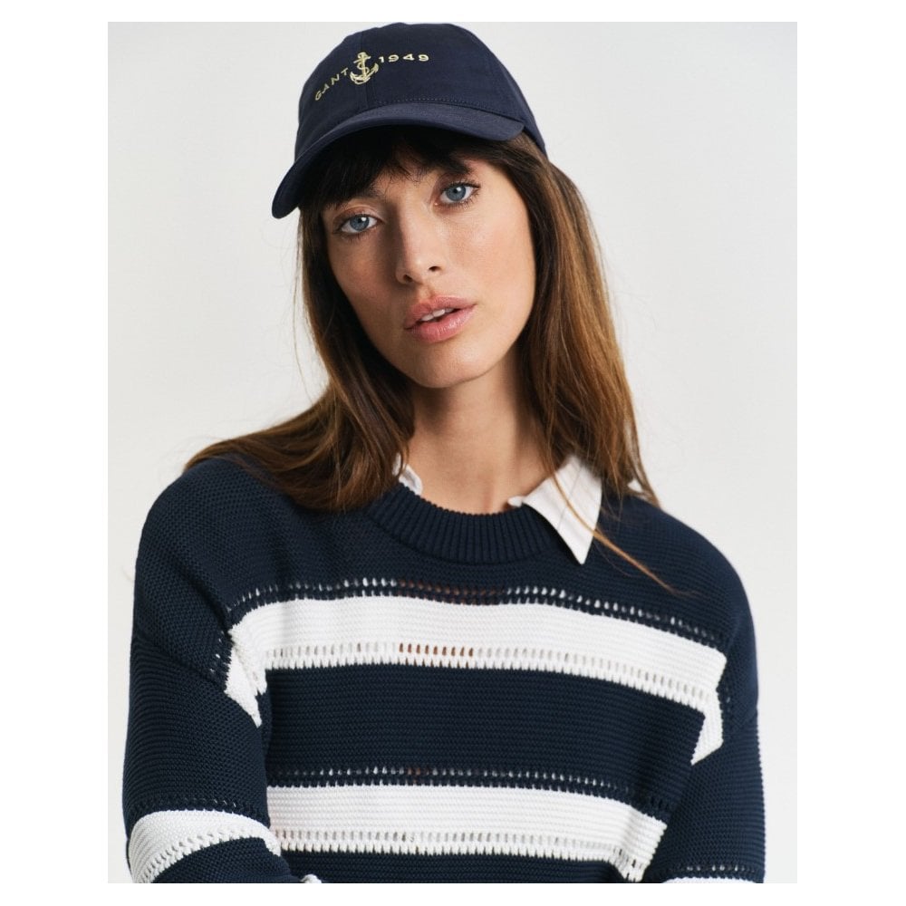 Striped Textured Crew Neck Sweater