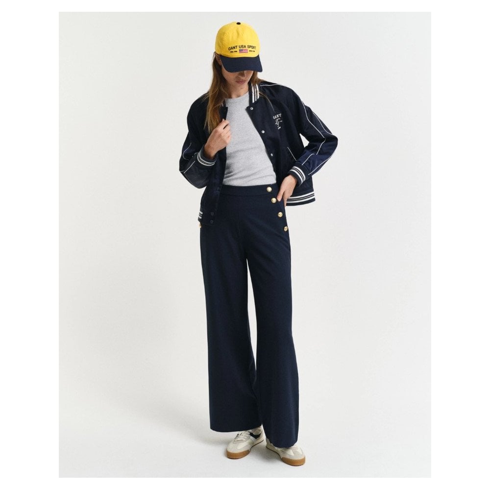 Buttoned High-Rise Pants