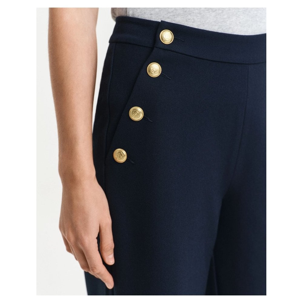 Buttoned High-Rise Pants