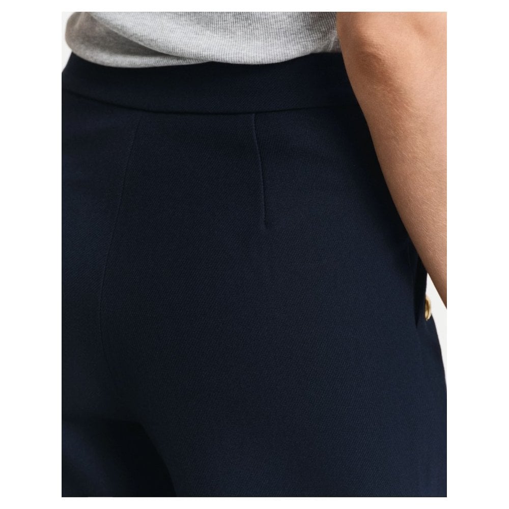 Buttoned High-Rise Pants