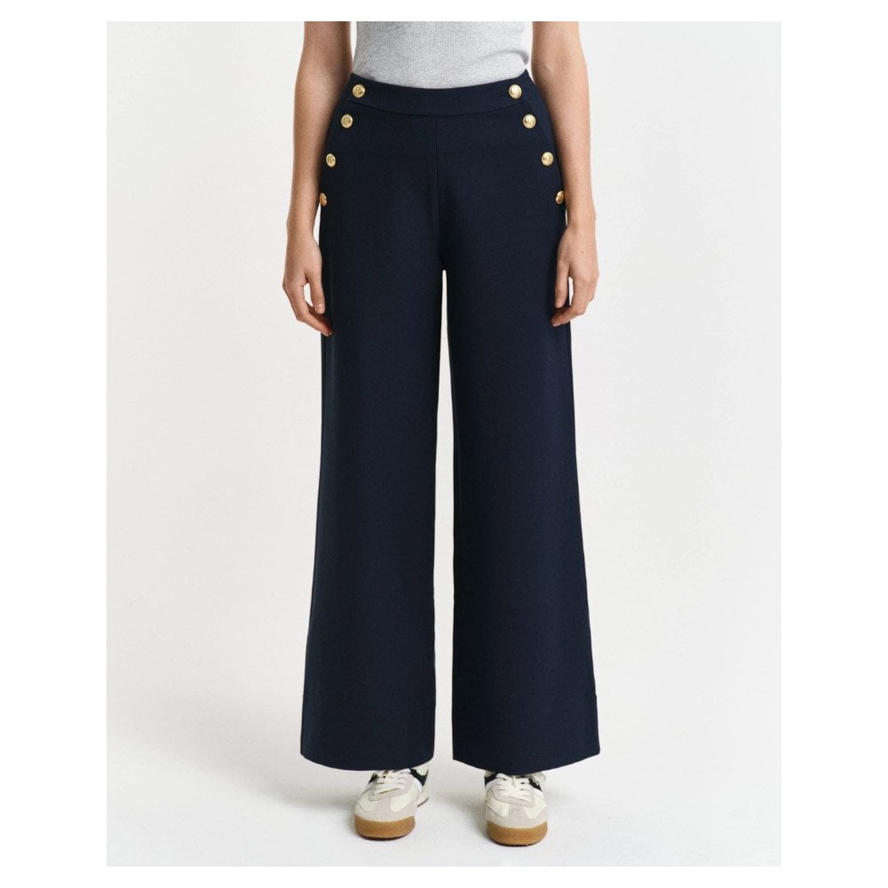 Buttoned High-Rise Pants