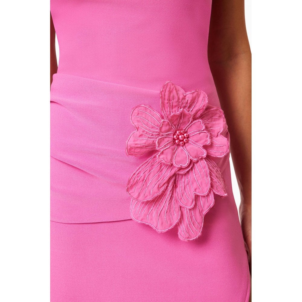 Janelle One Shoulder Gown In Pink