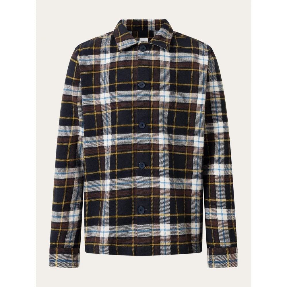 Big Checked Heavy Flannel Overshirt - GOTS/Vegan
