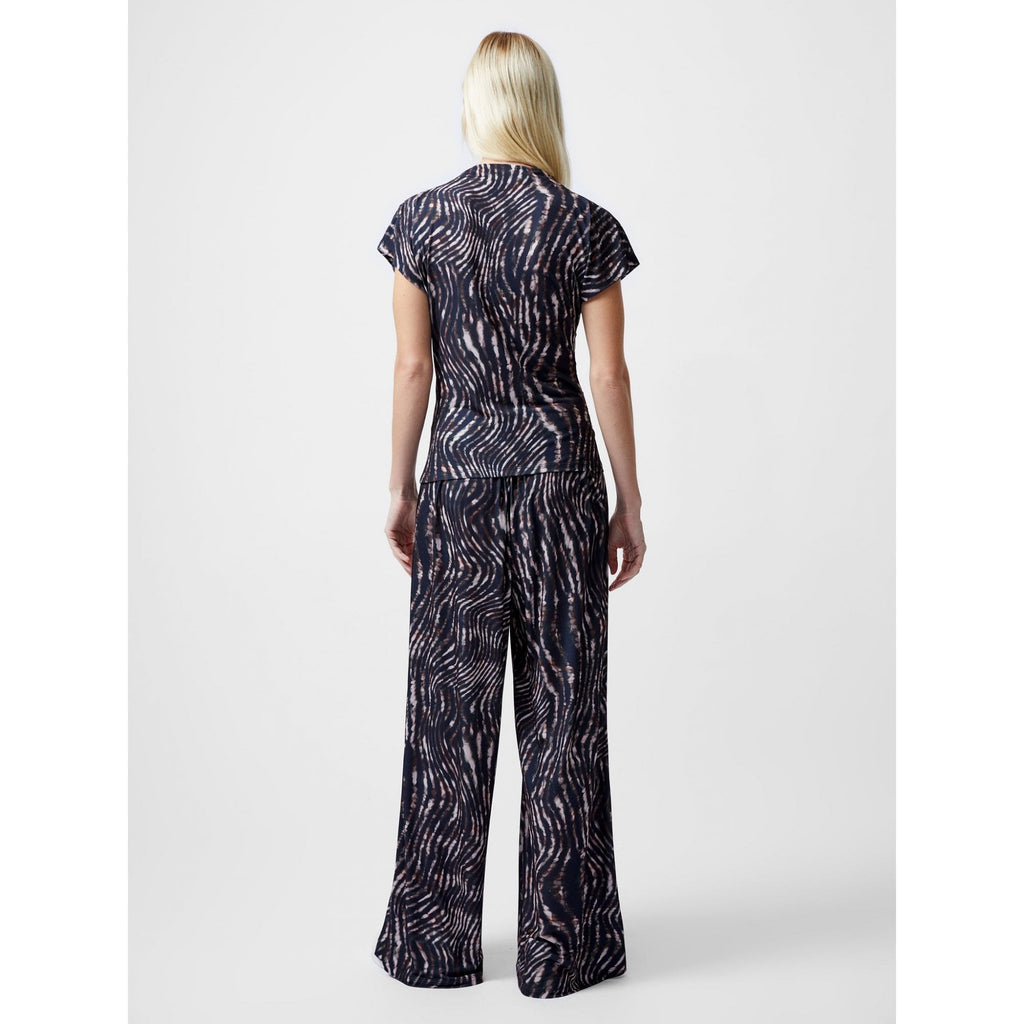 Zina Portia Cap Sleeve Printed Top
