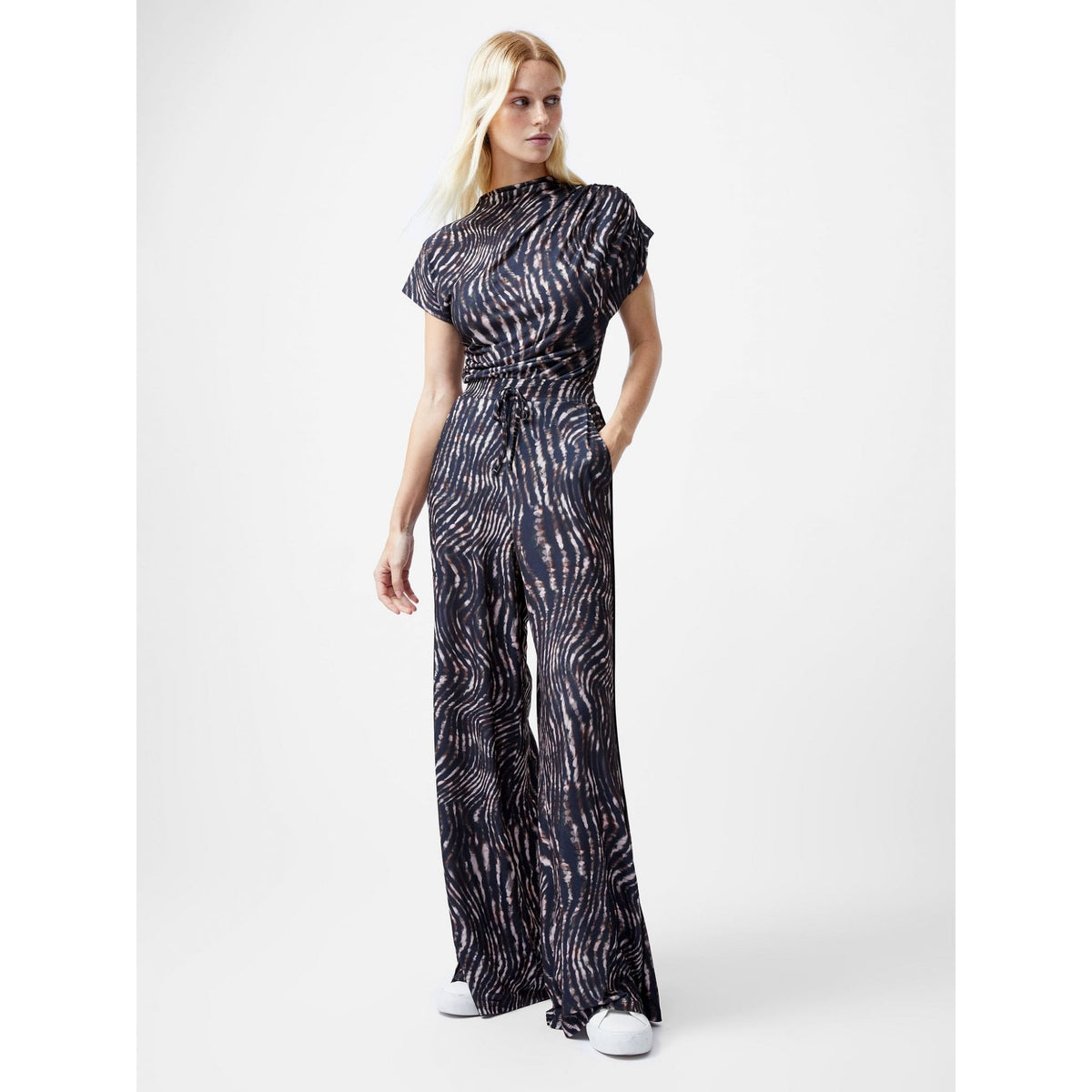 Zina Portia Wide Leg Printed Trousers