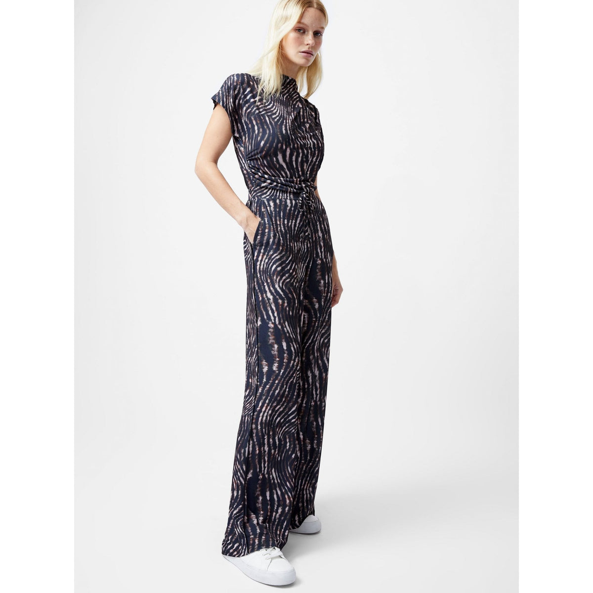 Zina Portia Wide Leg Printed Trousers