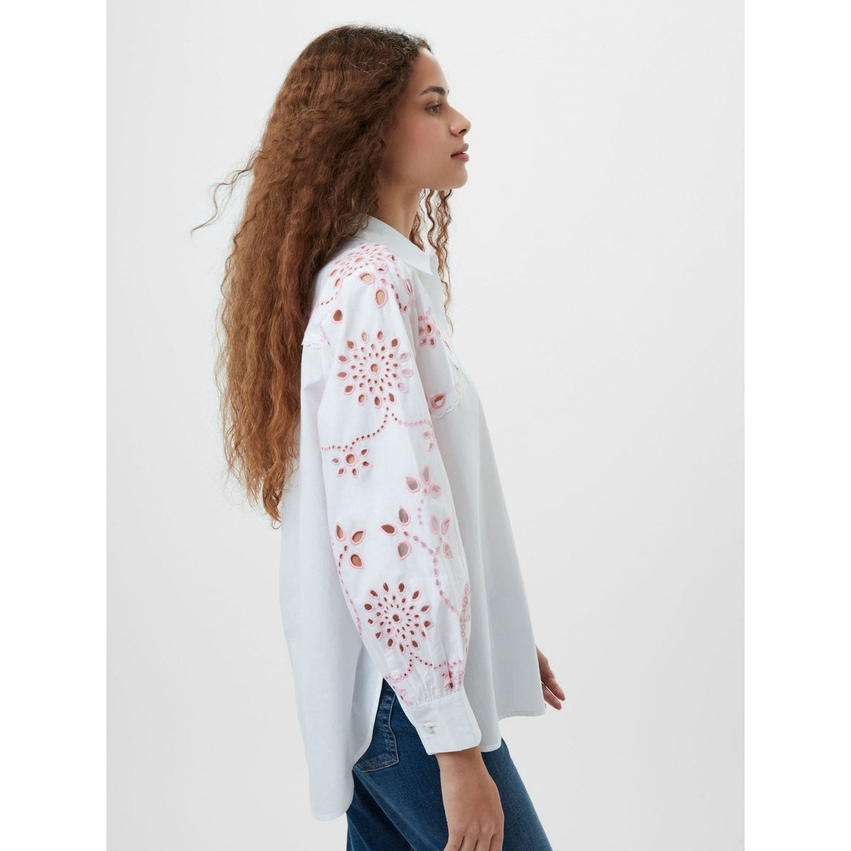 Cambria Cotton Embroidered Long Sleeve Shirt
