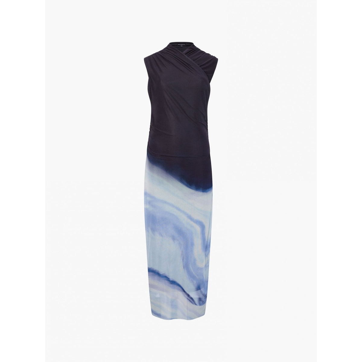 Toni Wrap Neck Printed Midi Dress